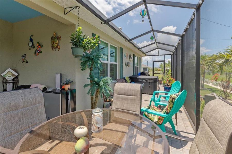 Exterior details and patio area of a home in Burnt Store Village, Punta Gorda (Image 3).