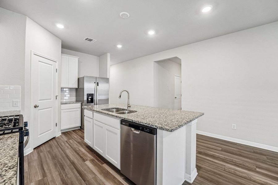 Furnished interior view inside a new home in Waterstone Crossing, Kyle (Image 7).
