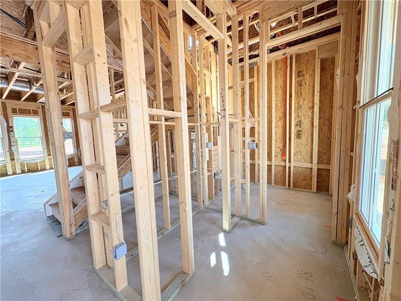 In-progress construction of a new home in The Tillery, Marietta, GA (Image 100).