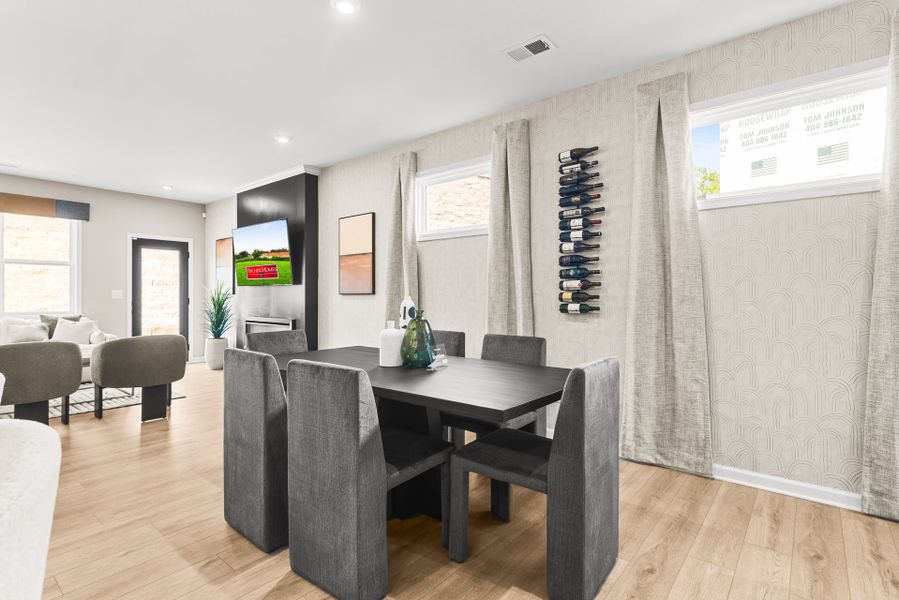 Furnished interior view inside a new home in Villas at Gold Creek, Dawsonville (Image 13).