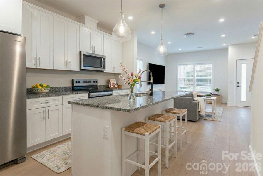 Furnished interior view inside a new home in , Asheville (Image 15).