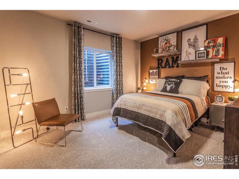 EXAMPLE PHOTO: FINISHED BASEMENT BEDROOM