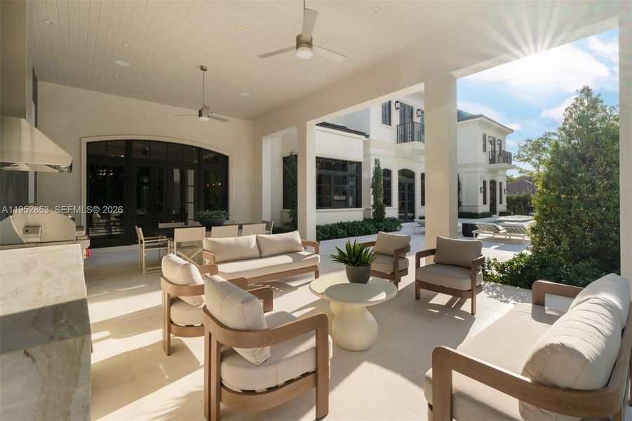 Exterior details and patio area of a home in , Pinecrest (Image 26). Exterior details and patio area of a home in , Pinecrest (Image 26).