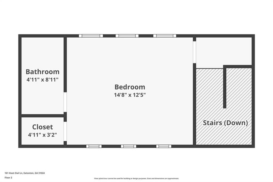 2D floor plan layout of this home in , Eatonton, GA (Image 5).