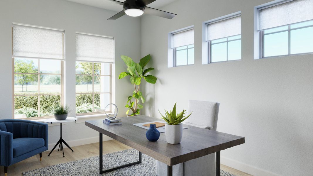 Representative furnished interior of a home built from the Laurent by Normandy Homes in Hazelwood 40' Series, Frisco (Image 15).