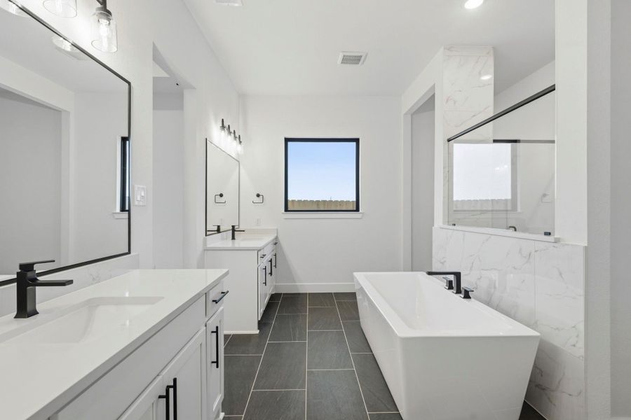Furnished interior view inside a new home in Elyson, Katy (Image 10).