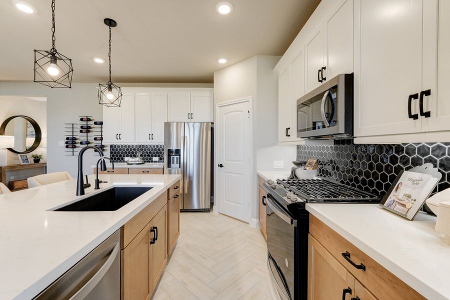 Representative furnished interior of a home built from the Messina by Beazer Homes in Elyson, Katy (Image 7).