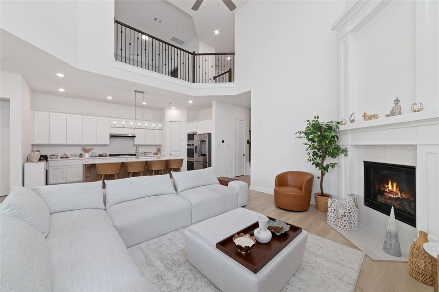 Furnished interior view inside a new home in Elyson, Katy (Image 15).