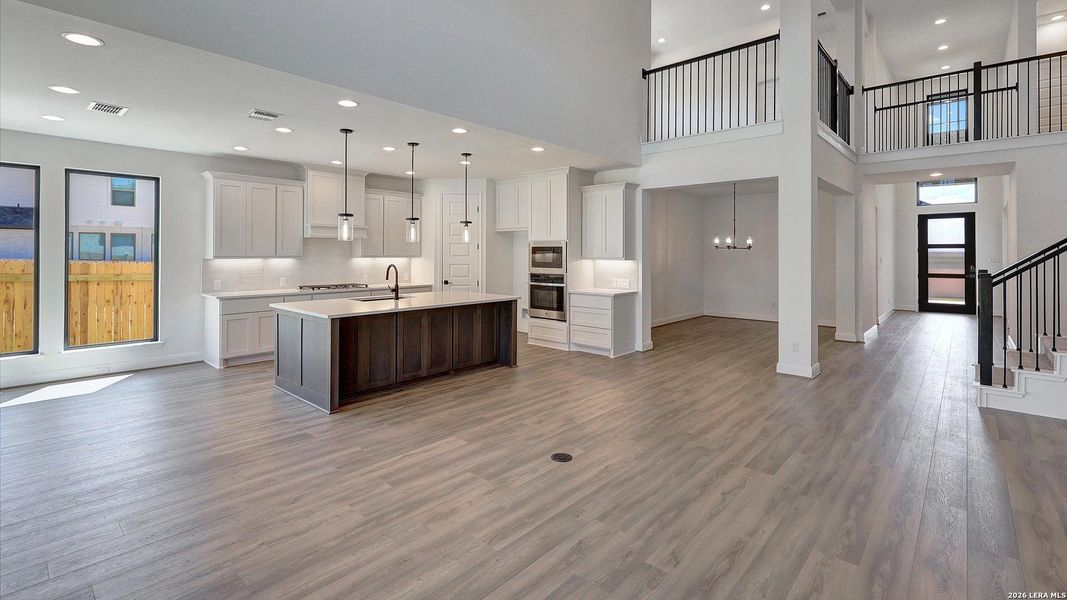 Furnished interior view inside a new home in Kallison Ranch, San Antonio (Image 6). Furnished interior view inside a new home in Kallison Ranch, San Antonio (Image 6).