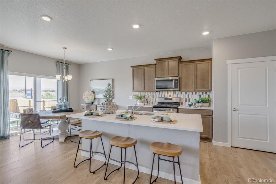 Furnished interior view inside a new home in Spring Valley Ranch, Elizabeth (Image 22).