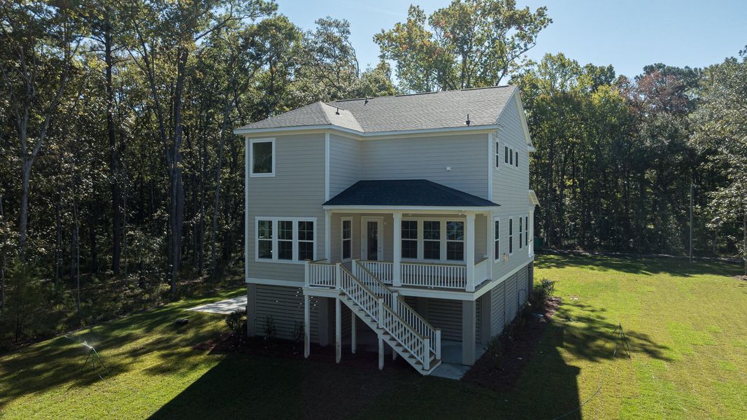 Exterior details and patio area of a home in , Meggett (Image 3).