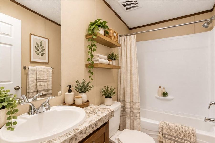 Furnished interior view inside a new home in , Ellijay (Image 43).