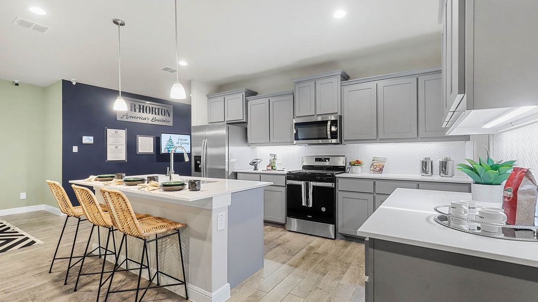 Furnished interior view inside a new home in Sandstone Estates, Granbury (Image 9). Furnished interior view inside a new home in Sandstone Estates, Granbury (Image 9).