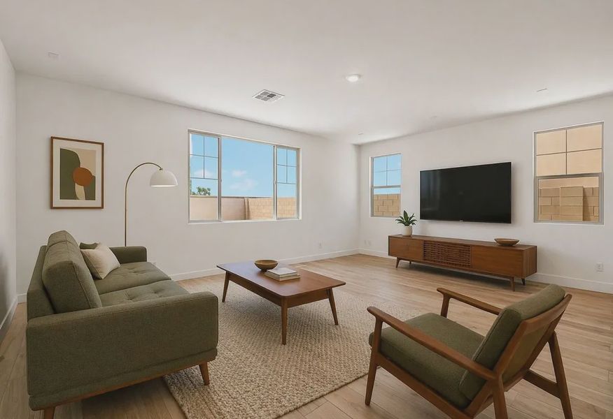 Great Room Virtually Staged - 5 of 13