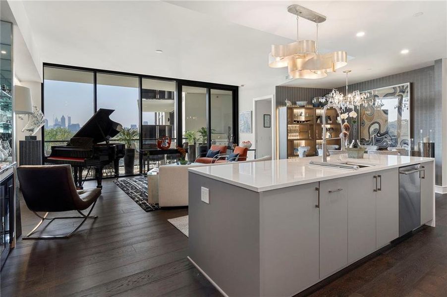 Furnished interior view inside a new home in The Dillon Buckhead, Atlanta (Image 8). Furnished interior view inside a new home in The Dillon Buckhead, Atlanta (Image 8).