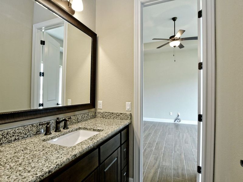 Representative furnished interior of a home built from the Siena II by Giddens Homes in Clearwater Ranch, Liberty Hill (Image 91).
