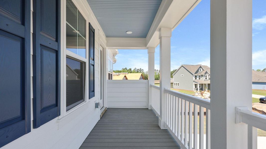 Exterior details and patio area of a home in Berkeley Bay, Ridgeville (Image 3).