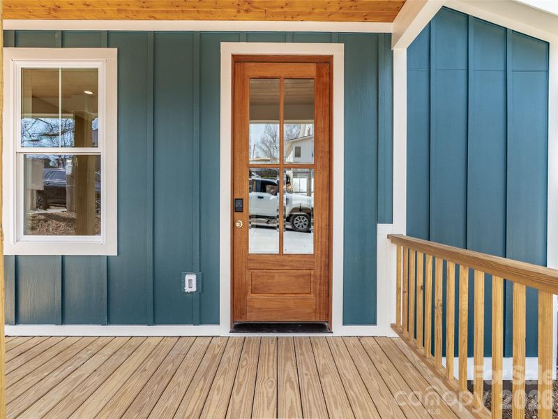 Exterior details and patio area of a home in , Asheville (Image 4).