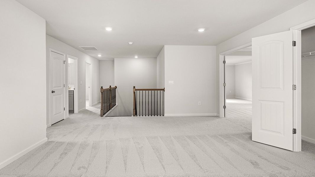 Representative unfurnished interior of a home built from the BELLVIEW by D.R. Horton in Hamptons at Riverwood South, Dallas (Image 21).