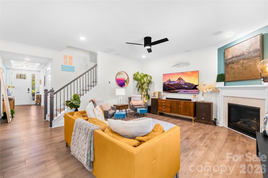 Furnished interior view inside a new home in Villas at Prestwick, Mooresville (Image 34).