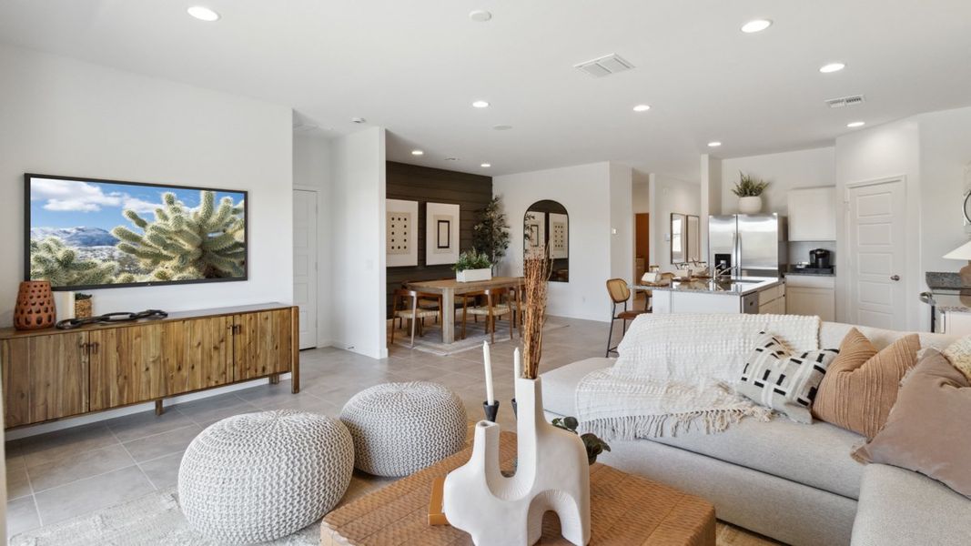 Furnished interior view inside a new home in Heartland Ranch, Coolidge (Image 11).
