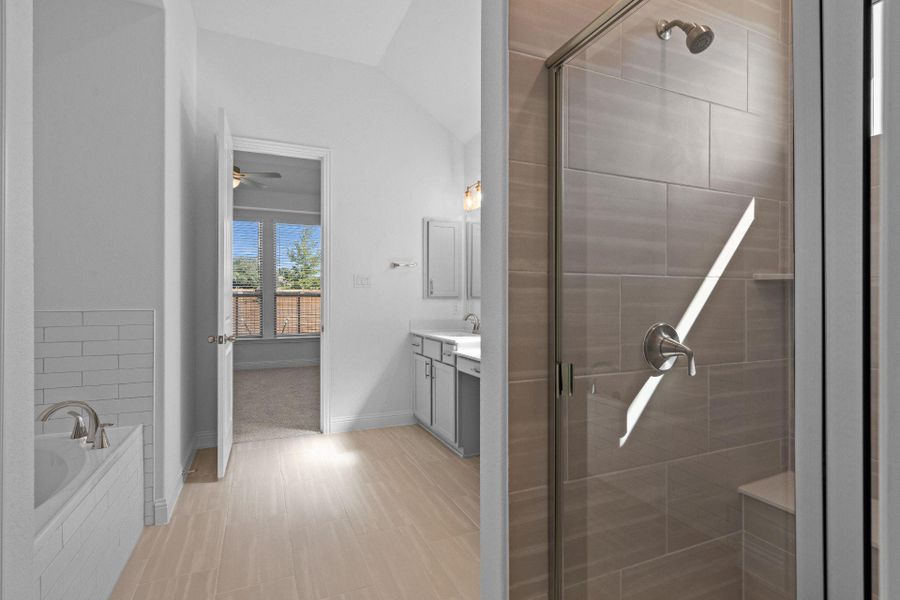 Walk-in shower in Primary Bath Walk-in shower in Primary Bath