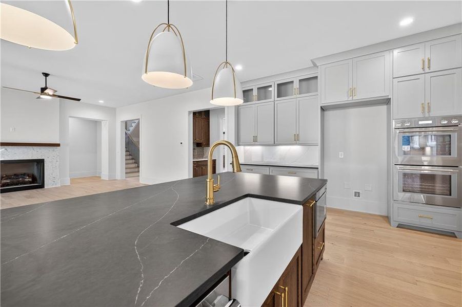 Furnished interior view inside a new home in Town Farms, Peachtree Corners (Image 5).