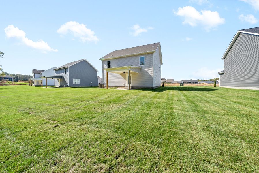 Representative exterior details of a home built from the Noah by Rockwood Homes in Garrettsburg Meadows, Clarksville (Image 21).