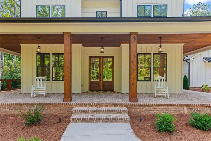 Exterior details and patio area of a home in , Ball Ground (Image 37).
