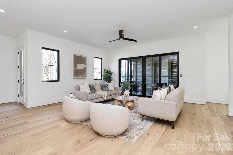 Furnished interior view inside a new home in , Charlotte (Image 40).