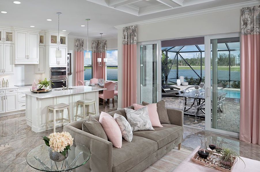 Representative furnished interior of a home built from the Persimmon by Minto Communities in Westlake, Loxahatchee (Image 6).