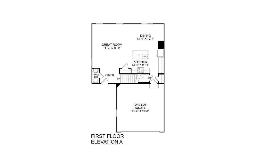 2D floor plan layout of this home in Aspen Meadows, Hampton, GA (Image 3).