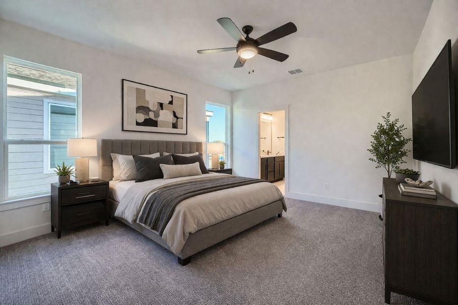 Furnished interior view inside a new home in Chester Ranch Place, Round Rock (Image 5).