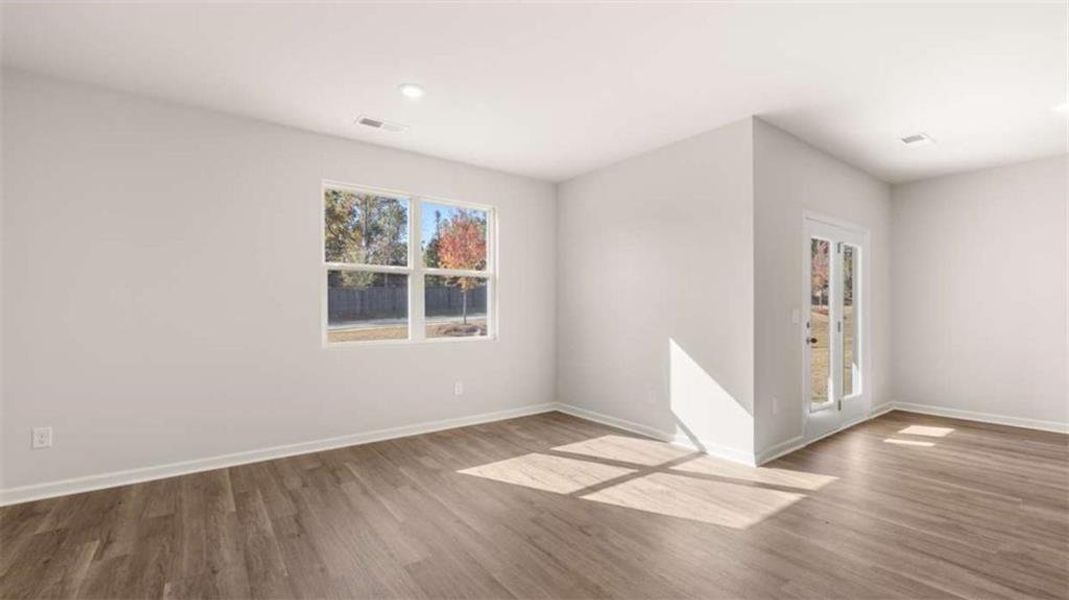 Spacious, unfurnished interior of a new home in The Reserve at Calcutta, Stockbridge (Image 29). Spacious, unfurnished interior of a new home in The Reserve at Calcutta, Stockbridge (Image 29).