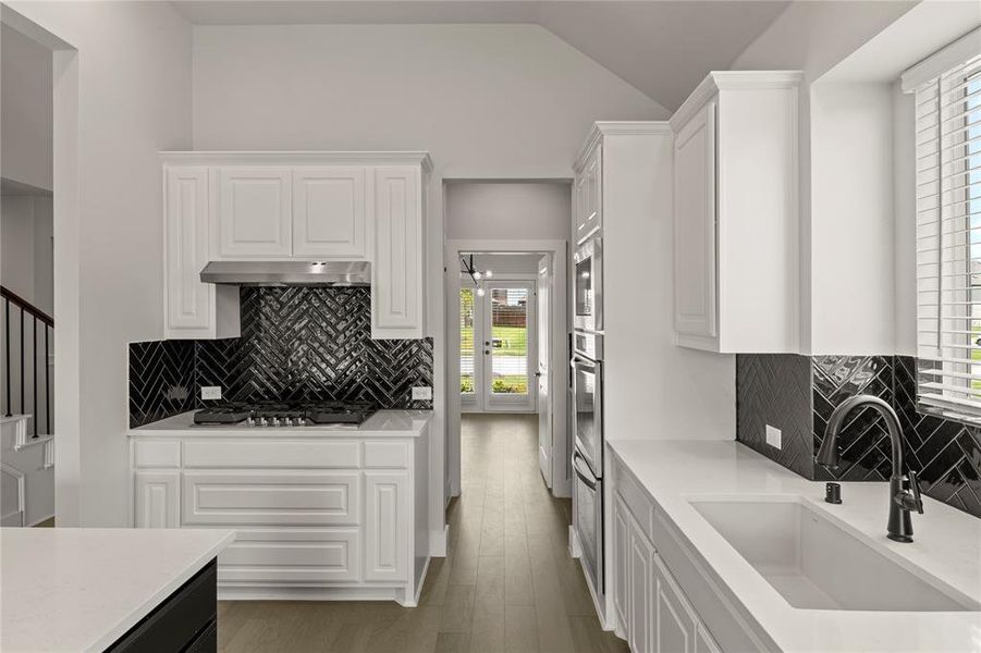 Furnished interior view inside a new home in Grayhawk Addition, Forney (Image 12). Furnished interior view inside a new home in Grayhawk Addition, Forney (Image 12).