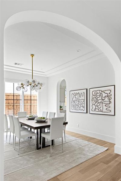 Furnished interior view inside a new home in , Dallas (Image 26).