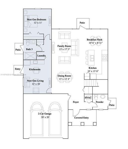 2D floor plan layout of this home in , Miami, FL (Image 4). 2D floor plan layout of this home in , Miami, FL (Image 4).