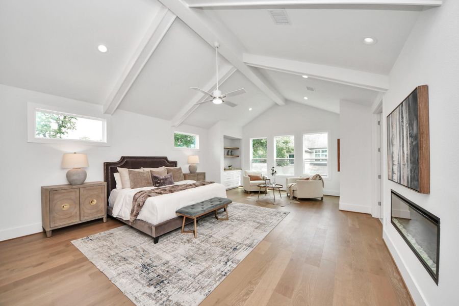 Furnished interior view inside a new home in , Houston (Image 11).