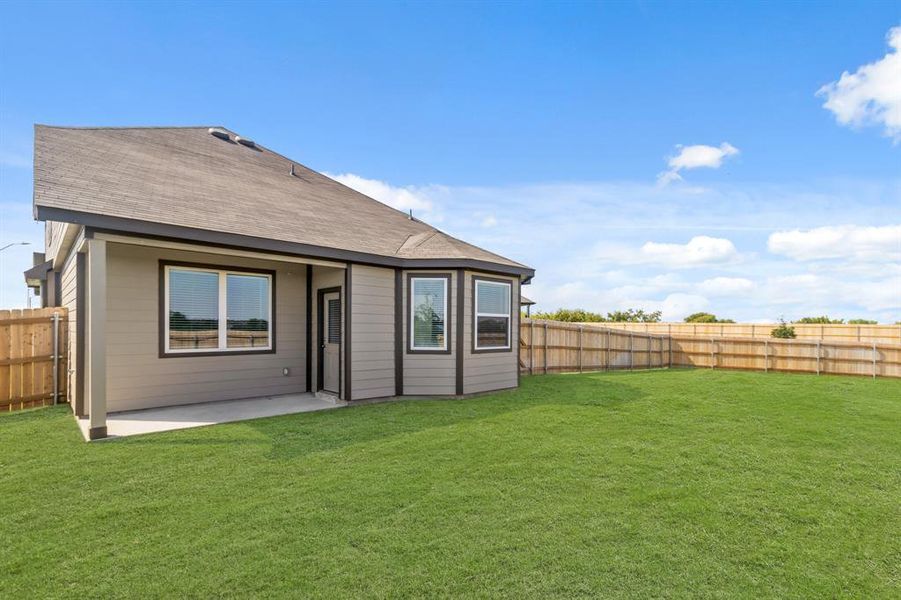 Exterior details and patio area of a home in Retreat at Fossil Creek, Fort Worth (Image 2). Exterior details and patio area of a home in Retreat at Fossil Creek, Fort Worth (Image 2).