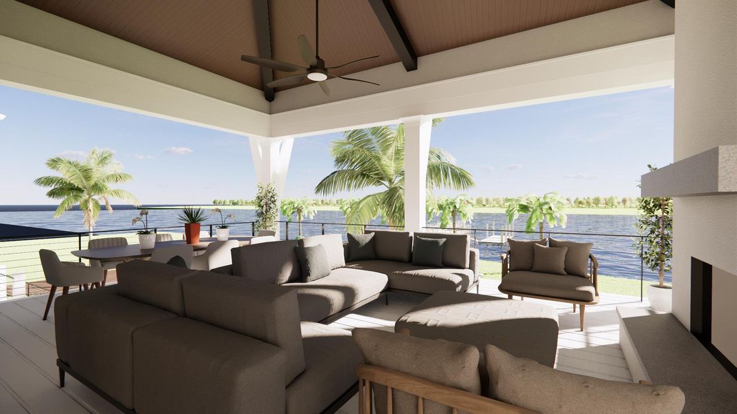 Exterior details and patio area of a home in , Isle Of Palms (Image 3).