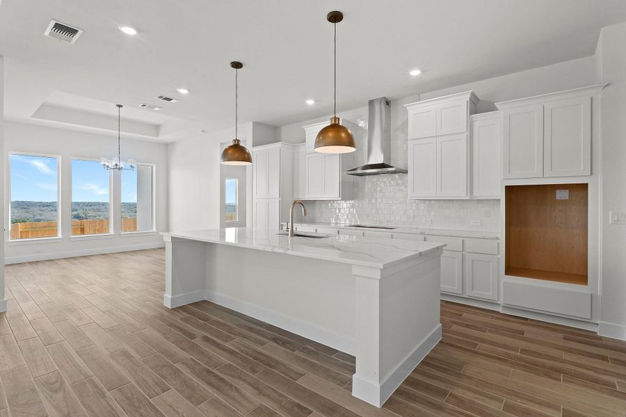 Furnished interior view inside a new home in Lariat, Liberty Hill (Image 8).