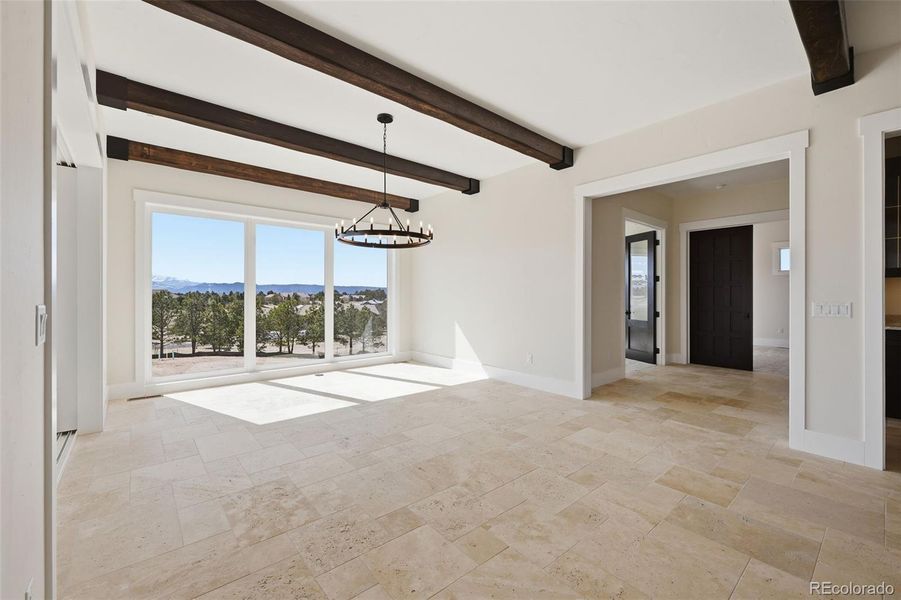 Shot from main floor Great Room looking into Dining area Shot from main floor Great Room looking into Dining area