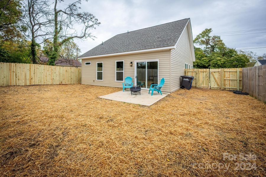 Fully Fenced Backyard