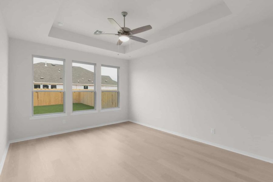 Representative unfurnished interior of a home built from the Madison by Chesmar Homes in University Heights, McKinney (Image 16).