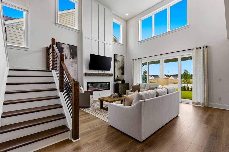 Representative furnished interior of a home built from the Ivey by Beazer Homes in Marshfield, Longs (Image 4).