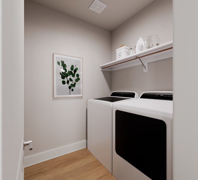 Representative interior finishes for a home built from the Ember by Tri Pointe Homes in The Meadows, Denton (Image 19).