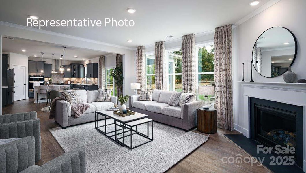 Furnished interior view inside a new home in Sanctuary at Southgate, Indian Trail (Image 25).
