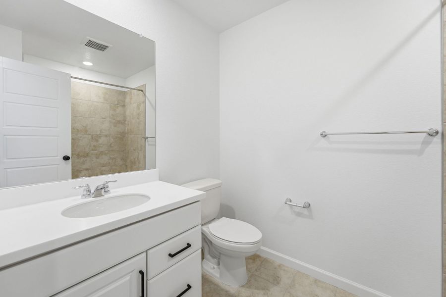 Furnished interior view inside a new home in Trailstone, Arvada (Image 8).