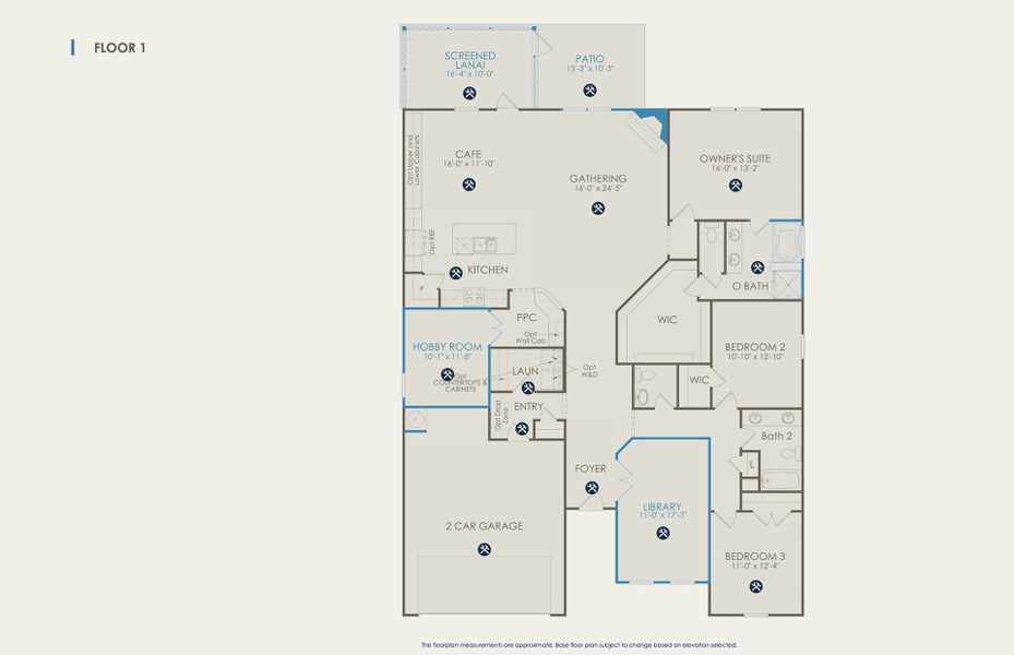 Amberwood Floor Plan, Quick Move-In Home, Floor 1