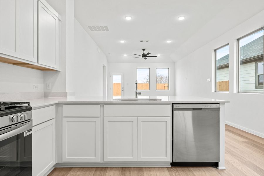 Furnished interior view inside a new home in Trinity Ranch, Elgin (Image 10). Furnished interior view inside a new home in Trinity Ranch, Elgin (Image 10).